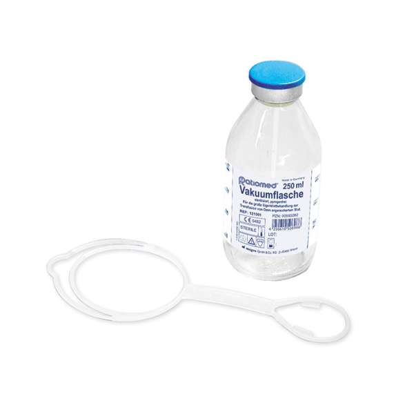 RATIOMED Vakuumflasche Glas inkl Flaschenhalter