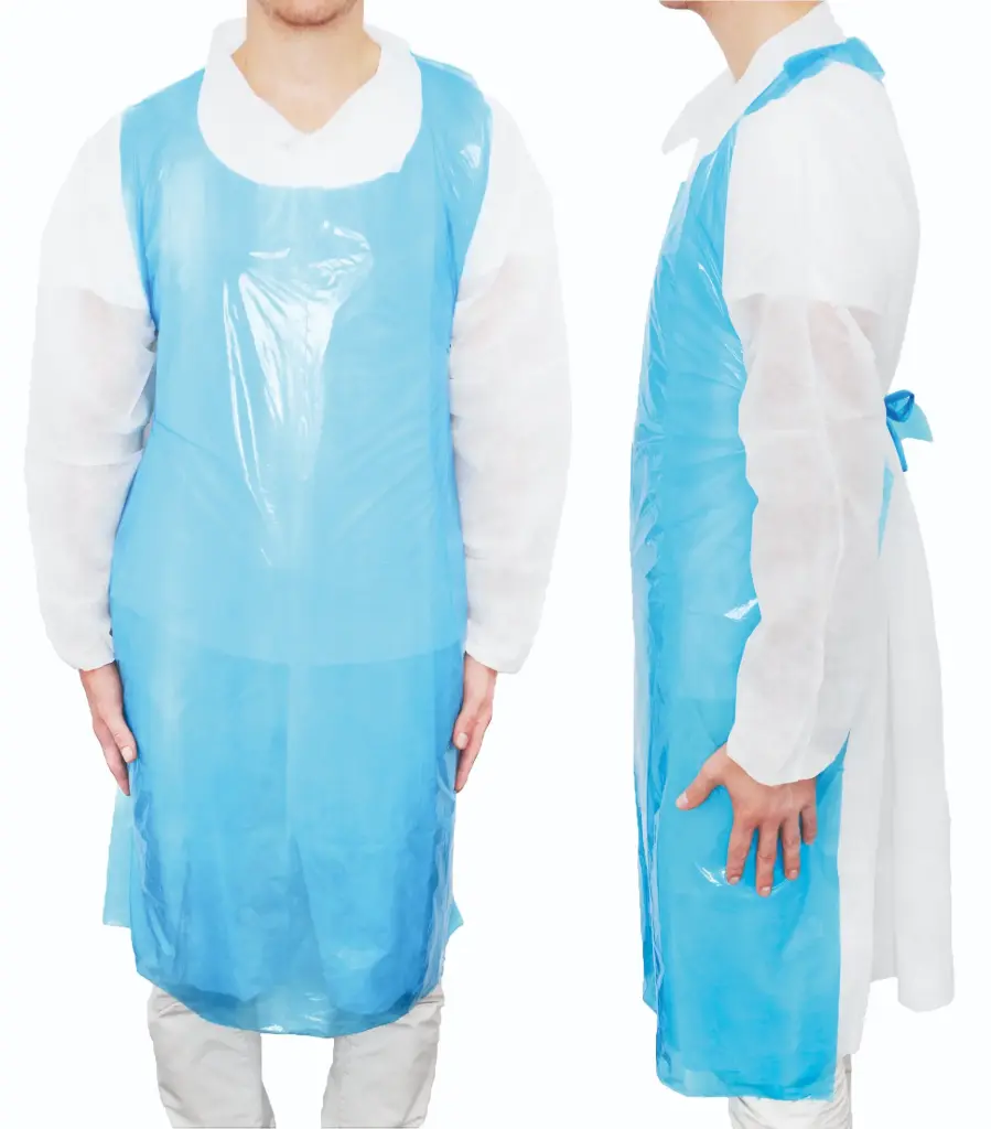 MAIMED Apron PE Schürzen 20 μm, geblockt 75 x 120 cm, blau, 100 Stück