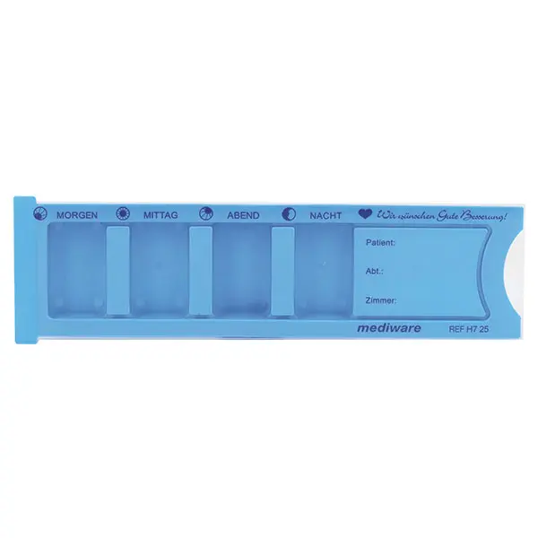 Medikamenten-Tagesdispenser blau