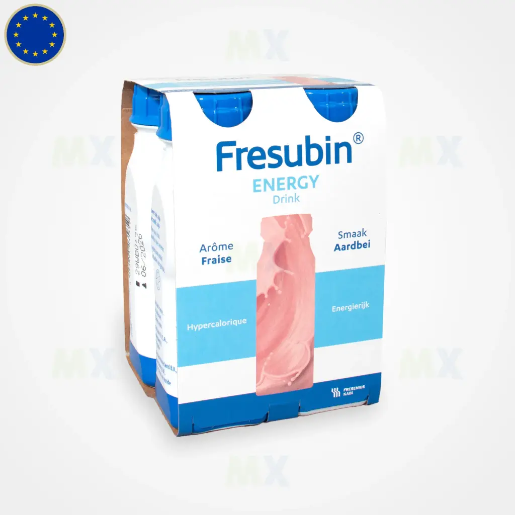 Fresenius Kabi Fresubin Energy Drink Erdbeere 4er (Geschmacksrichtung: Erdbeere, Inhalt / Anzahl: 4 x 200 ml, Sorte: Energy, Trinkfertig / Pulver: Trinkfertig)