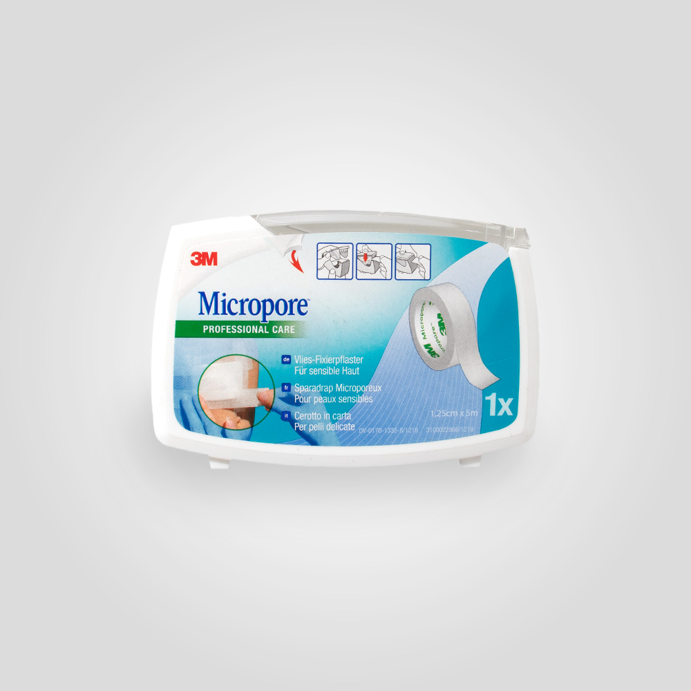 3M Micropore Pflaster mit Abroller weiß