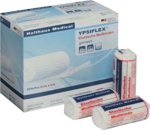 HOLTHAUS YPSIFLEX Elastische Mullbinde in Folie einzeln