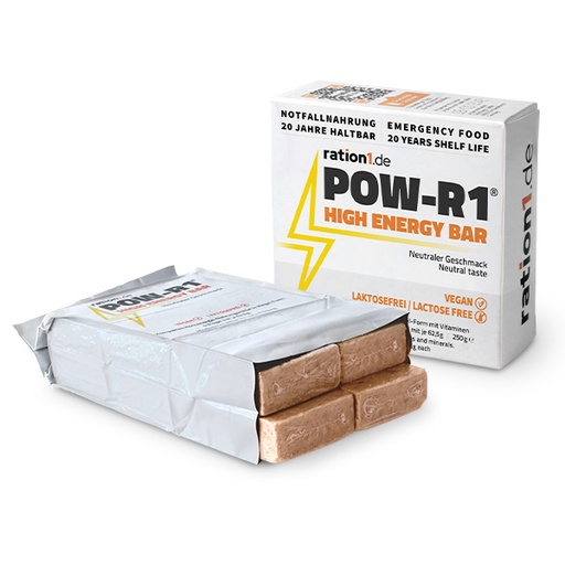 [28209-01] POW-R1® High Energy Emergency Food Supply, 4 Bars, 20-Year Shelf Life
