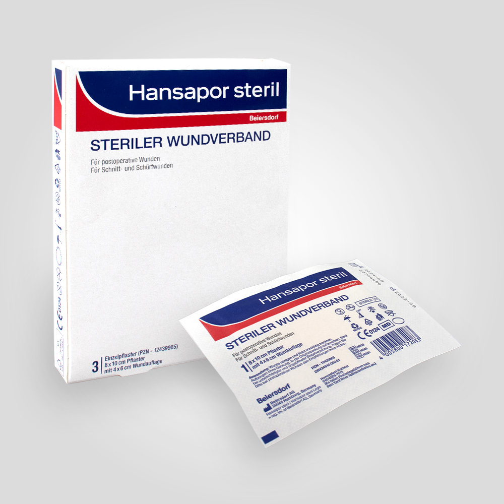 BSN Hansapor sterile Wound dressing, 8 x 10 cm