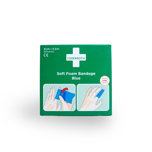 CEDERROTH Soft Foam Bandage Blue Self-Adhesive Plaster