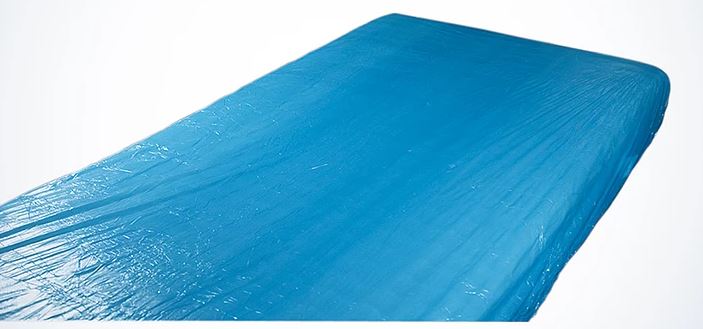 AMPRI Mattress protector CPE blue
