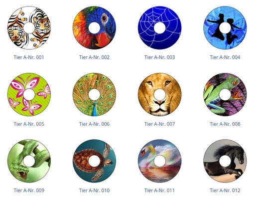 TheraMedical Spoke guard with motif Animals in digital print