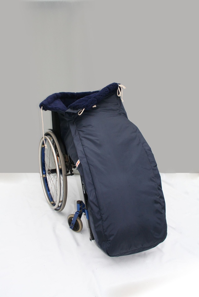 ORGATERM Faux fur cosy bag navy