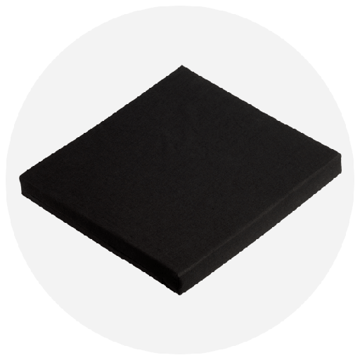 BISCHOFF & BISCHOFF Rollstuhlkissen schwarz