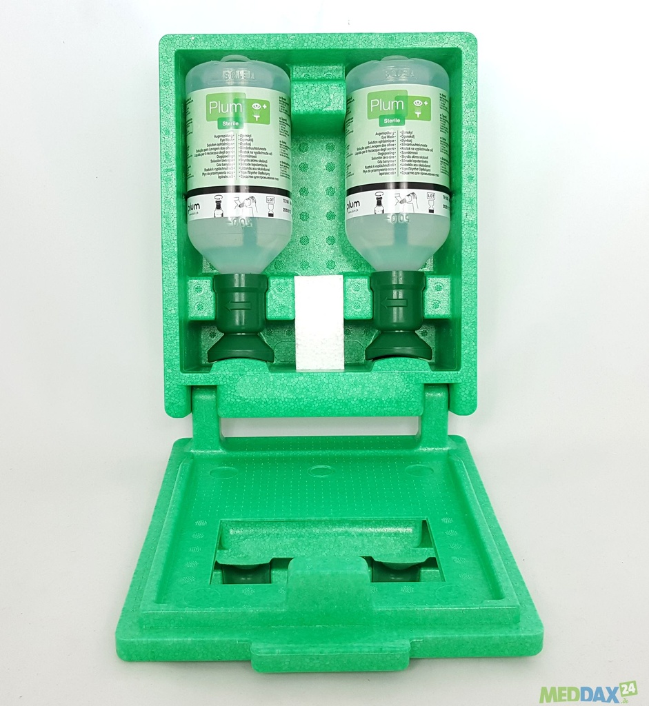 PLUM Eye wash station wall box Duo