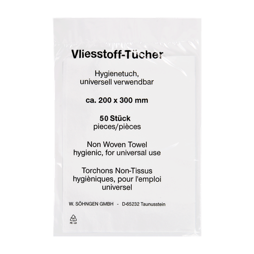 [19785-01] SÖHNGEN Non-woven wipes 200x300 mm