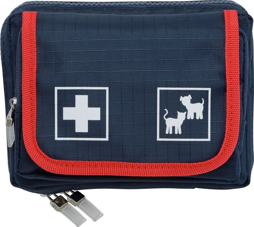 [23732-01] HOLTHAUS Pet Care First Aid Pouch 17 x 12 x 6 cm, blue/red