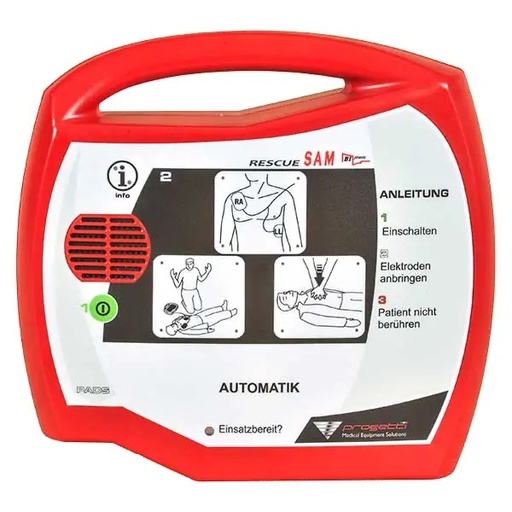 [24940-01] PROGETTI Rescue SAM AED Semi-automatic, incl. battery and electrodes