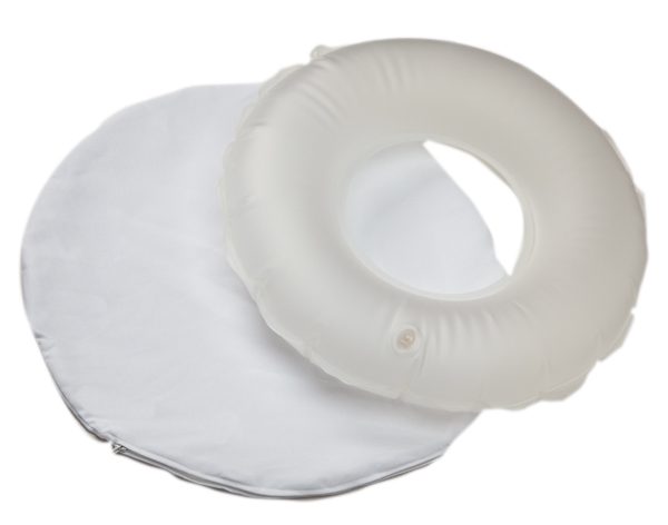 DR.WINKLER Seat Ring with white or blue fabric cover approx. 45 cm Ø