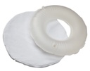DR.WINKLER Seat Ring with white or blue fabric cover approx. 45 cm Ø