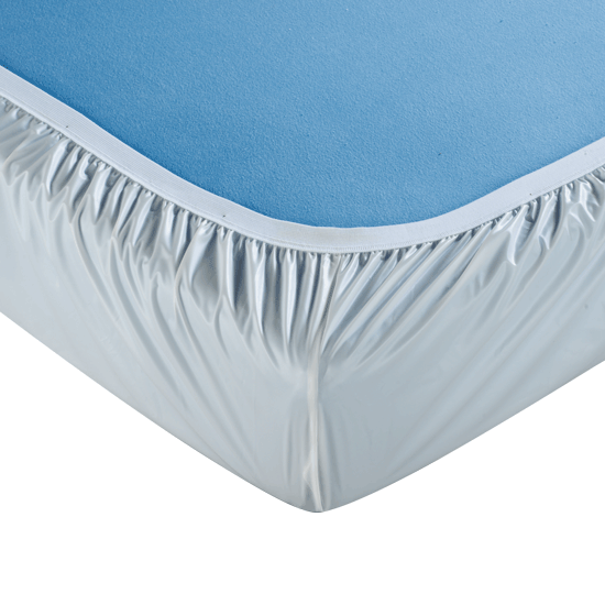 SUPRIMA Spannbetttuch - PVC weiß Ecken geschweißt