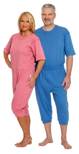 SUPRIMA Care overall Short Back zipper cornflower