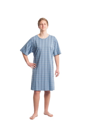 SUPRIMA Care shirt for men Check-Blue