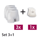 SUPRIMA Hüftprotektoren Set 3 (3 Slip/1 Paar Hüftprotektoren)