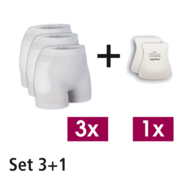 SUPRIMA Hüftprotektoren Set 3 (3 Slip/1 Paar Hüftprotektoren)