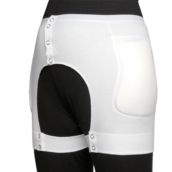 SUPRIMA Hüftprotektor-Slip knöpfbar mit integrierten Protektoren