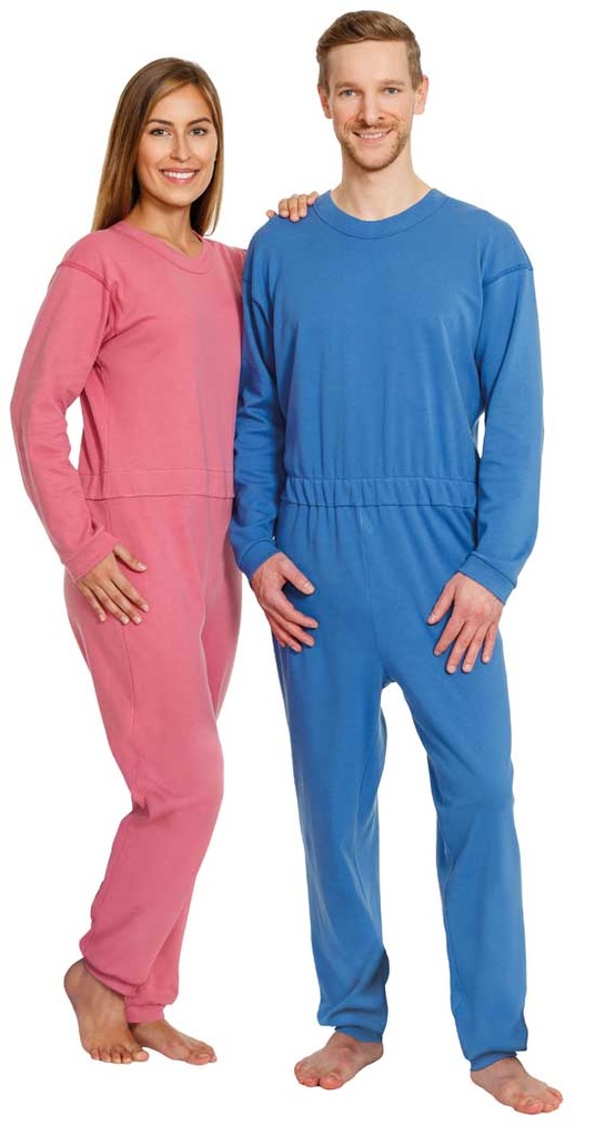 SUPRIMA CareBasic Pflegeoverall Lang Rückenreißverschluss beere