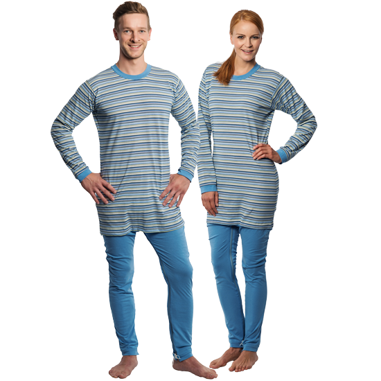 SUPRIMA CareFunction Pflegeoverall Pyjama hellblau