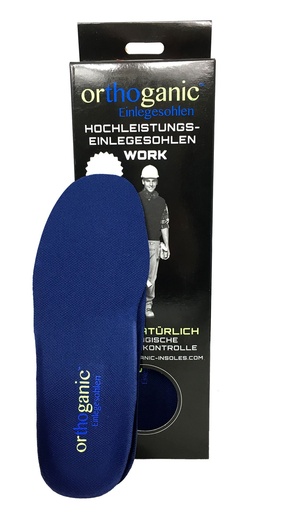 ORTHOGANIC Einlegesohle Work für Arbeit- und Sportschuhe