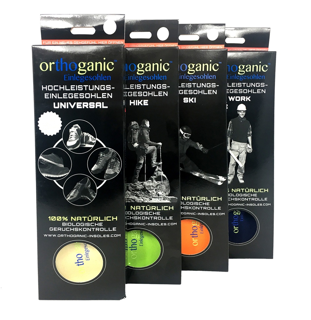 ORTHOGANIC Insoles SET Universal/Hike/Work/Ski