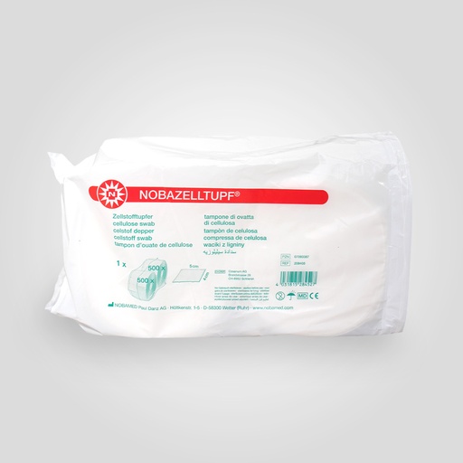 [12045-01] NOBA Nobazelltupf steril, Zellstofftupferrolle, 500 Tupfer