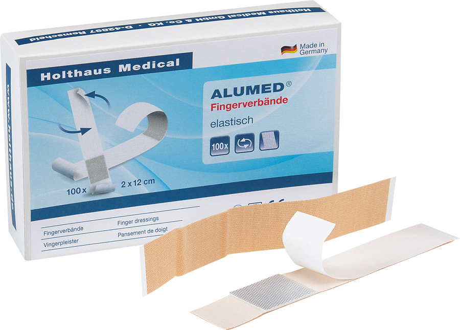 HOLTHAUS Alumed Finger bandage elastic 2 x 12 cm