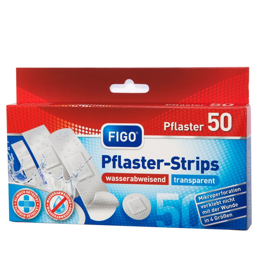 FIGO Plaster strips water-repellent, transparent