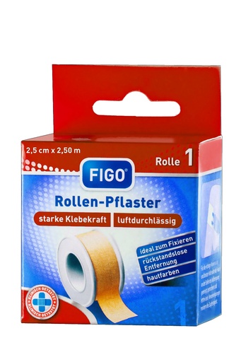[21439-01] FIGO Rollenpflaster, 2,5 cm x 2,5 m