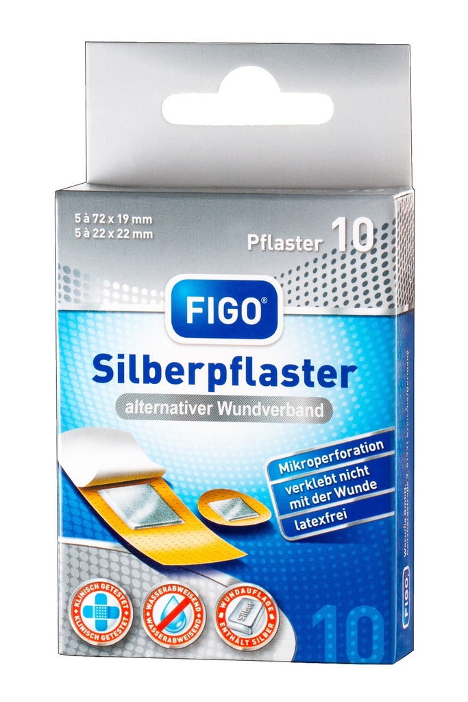 FIGO Silberpflaster 10 Stück