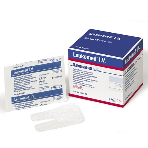 [21616-01] BSN Leukomed I.V. Kanülenfixierung, steril, 6 x 8 cm
