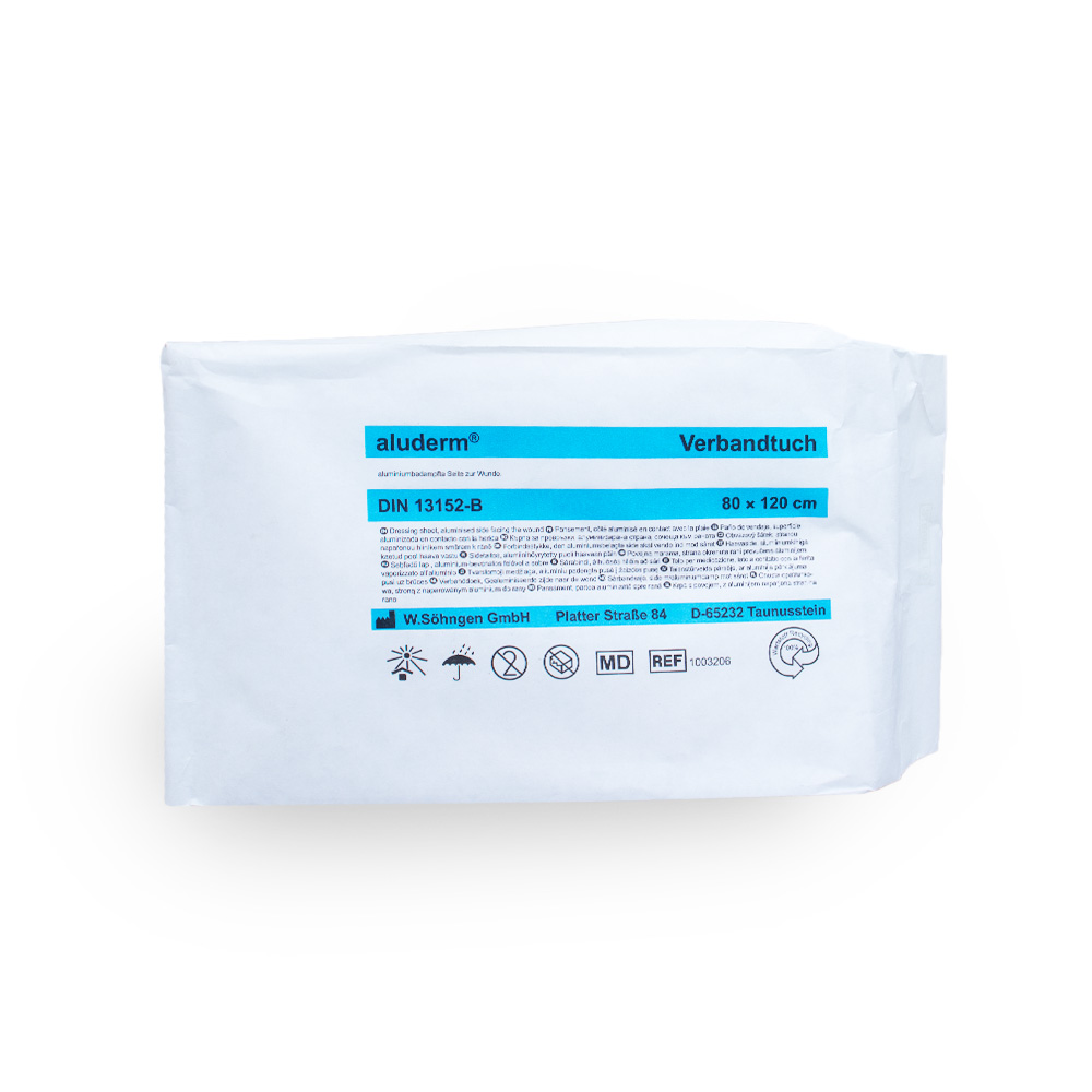 SÖHNGEN aluderm Verbandtuch ca. 80 x 120 cm steril