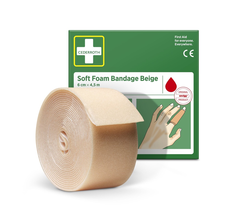 HOLTHAUS CEDERROTH Nachfüllrolle SOFT Foam beige 6 cm x 4,5m