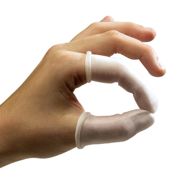 HOLTHAUS Sander finger cots F4 0.34 mm thick, white