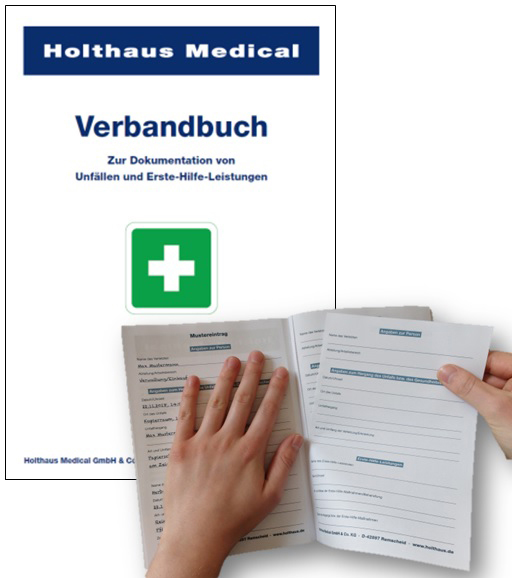HOLTHAUS First Aid Logbook DIN A5 with perforated pages