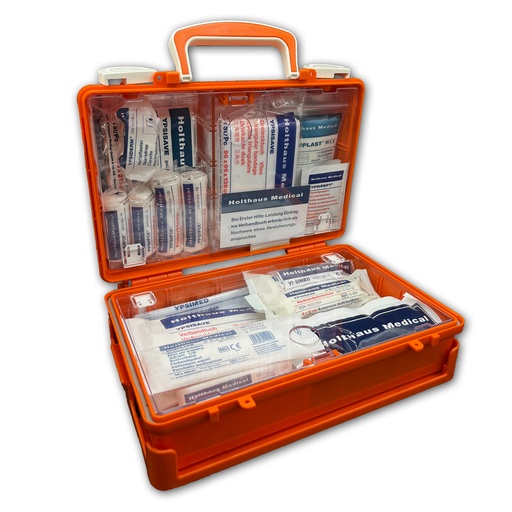 [25373-01] HOLTHAUS First Aid Case QUICK Content according to DIN 13157