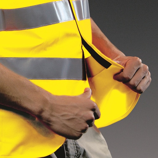 [25378-01] HOLTHAUS High-visibility vest according to ISO 20471, yellow