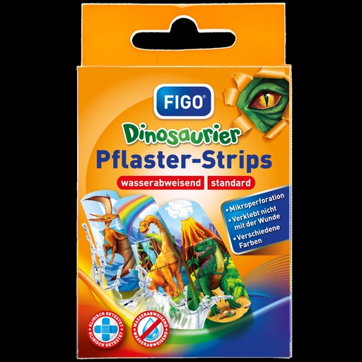 [25392-01] FIGO Kinder-Pflaster Dinosaurier 10 Teile