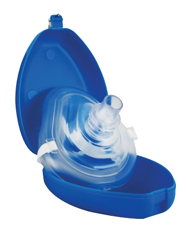 [13132-01] HUM AERObag PMB06 Pocket mask incl. gloves blue