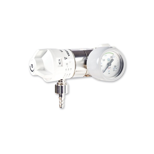 [14643-01] HUM AEROway Oxygen Pressure reducer 0-15l/min G 3/4 Connection side right