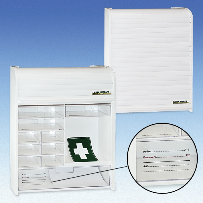 LEINA-WERKE First aid cabinet plastic with shutter 42 x 10 x 48 cm empty