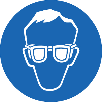 [15038-01] HOLTHAUS Mandatory sign Eye protection