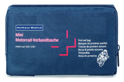 [15049-01] HOLTHAUS Mini First Aid Pouch Motorcycle according to DIN 13167