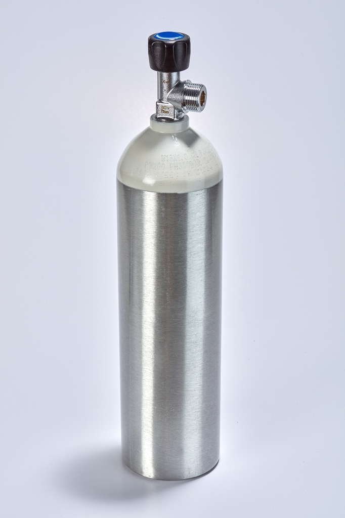 GT-GASTECH 2 Ltr. Aluminium-Sauerstoffflasche Typ II