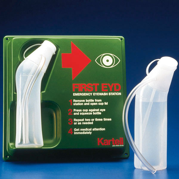 SERVOPRAX Erste Hilfe Augenspülstation mit 500 ml Flasche