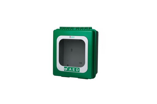 [21256-01] ARKY AED Outdoor wall cabinet green with heating element